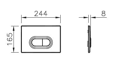 Кнопка смыва VitrA Loop O 740-0940 хром