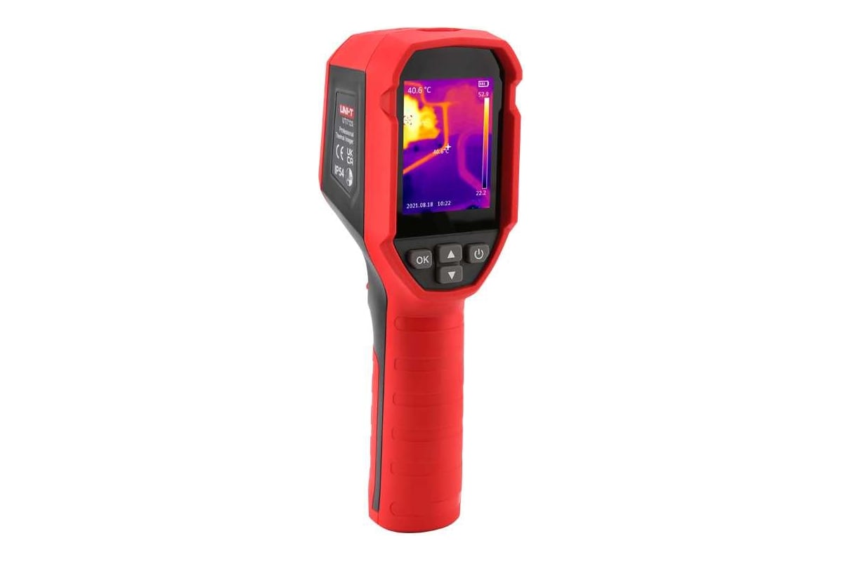 Портативный тепловизор UNI-T UTi712S 2.4”LCD -10c/+400с, интерфейс USB, дисплей 320x240, карта памяти 00-00012163