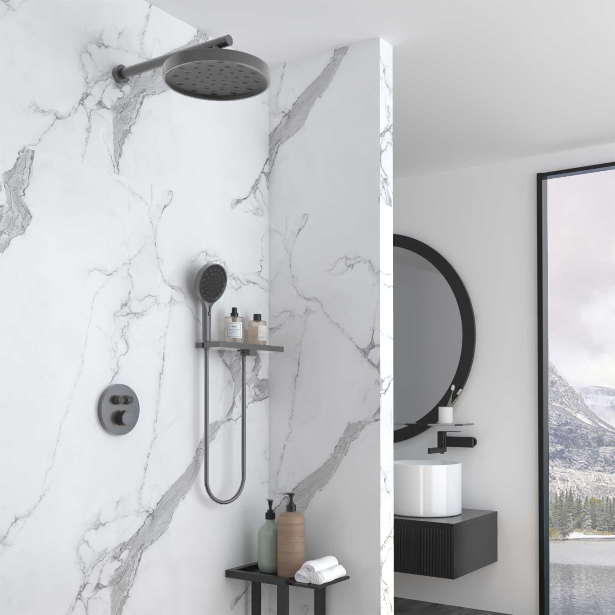 Душевой набор Vincea Inspire VSFW-3I22MT2R термостат