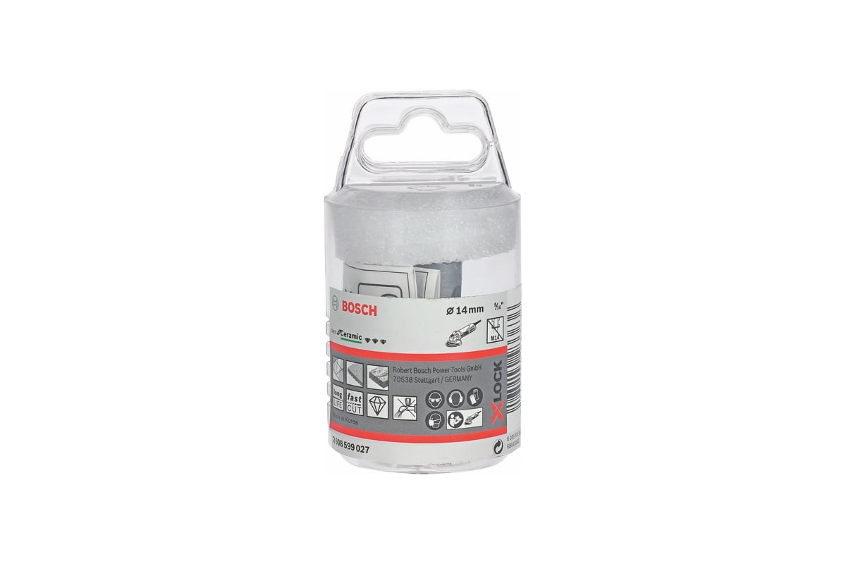 Алмазная коронка Dry Speed X-LOCK 14 мм Bosch 2608599027