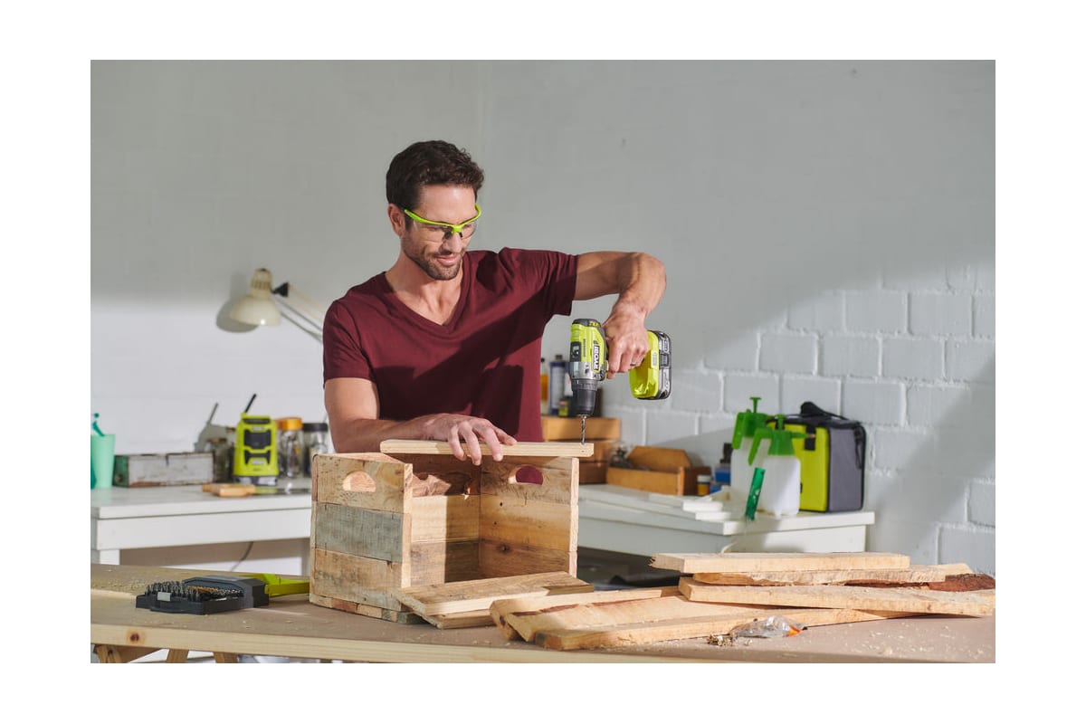 Бесщеточная ударная дрель-шуруповерт Ryobi ONE+ R18PD5-220S 5133003734