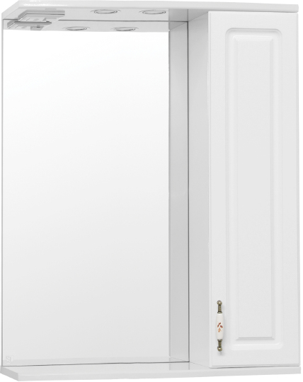 Зеркальный шкаф Style Line Олеандр-2 65 см белый