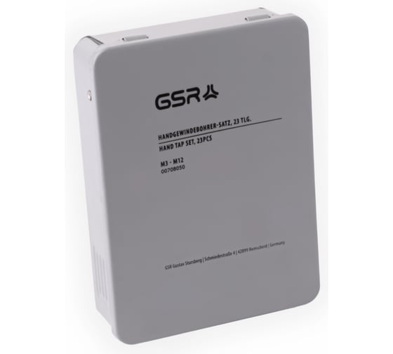 Набор ручных метчиков GSR DIN352 M3-M12 23 предмета 00708050