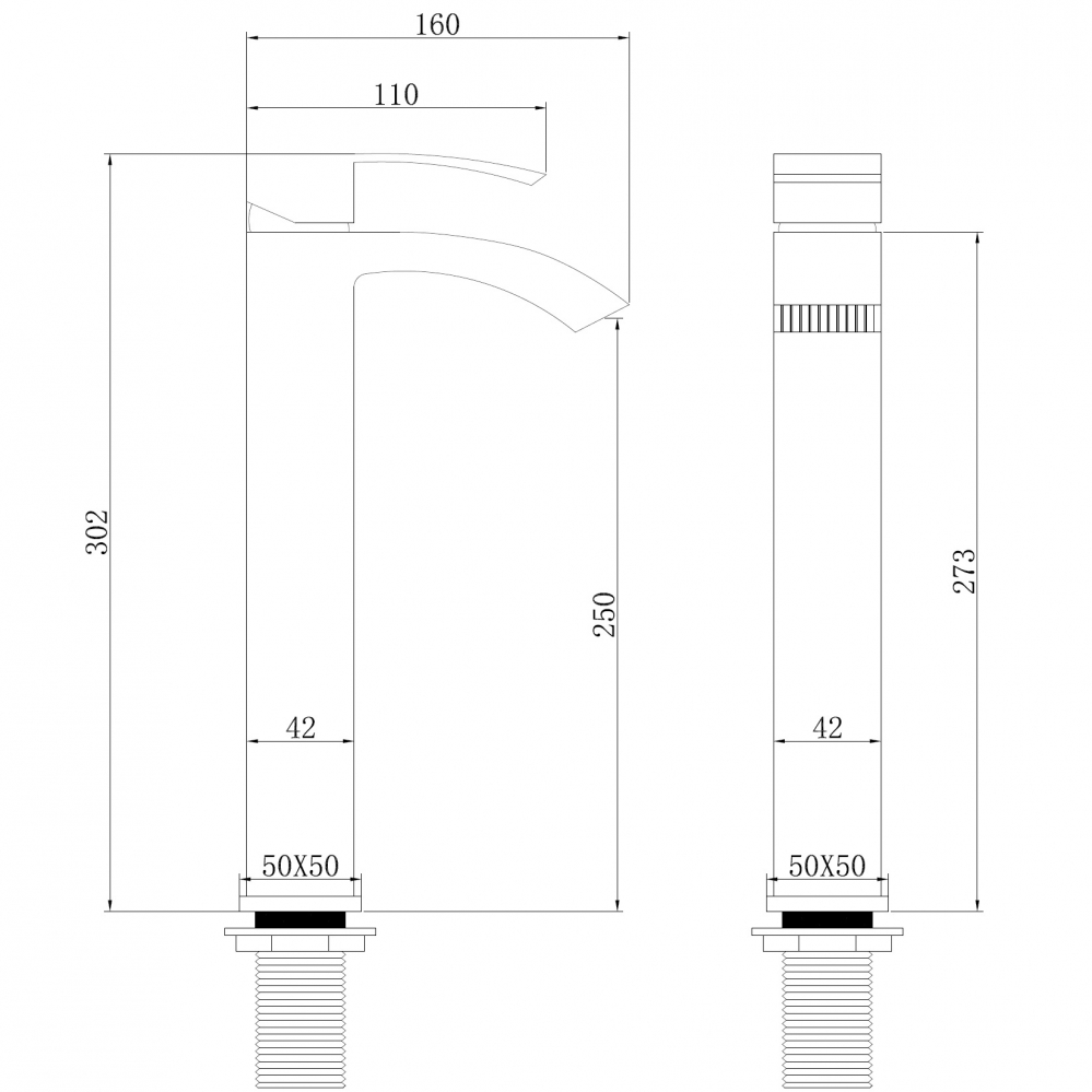 Смеситель для раковины Abber Wasserfall AF8611