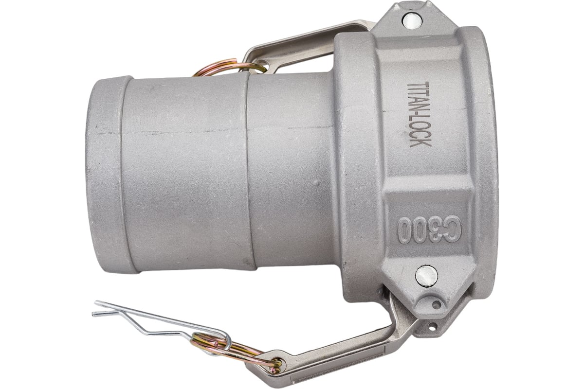 Алюминиевый камлок TITAN LOCK типа С серия EcoLine, розетка с хвостовиком 3" TL300CAL-EL