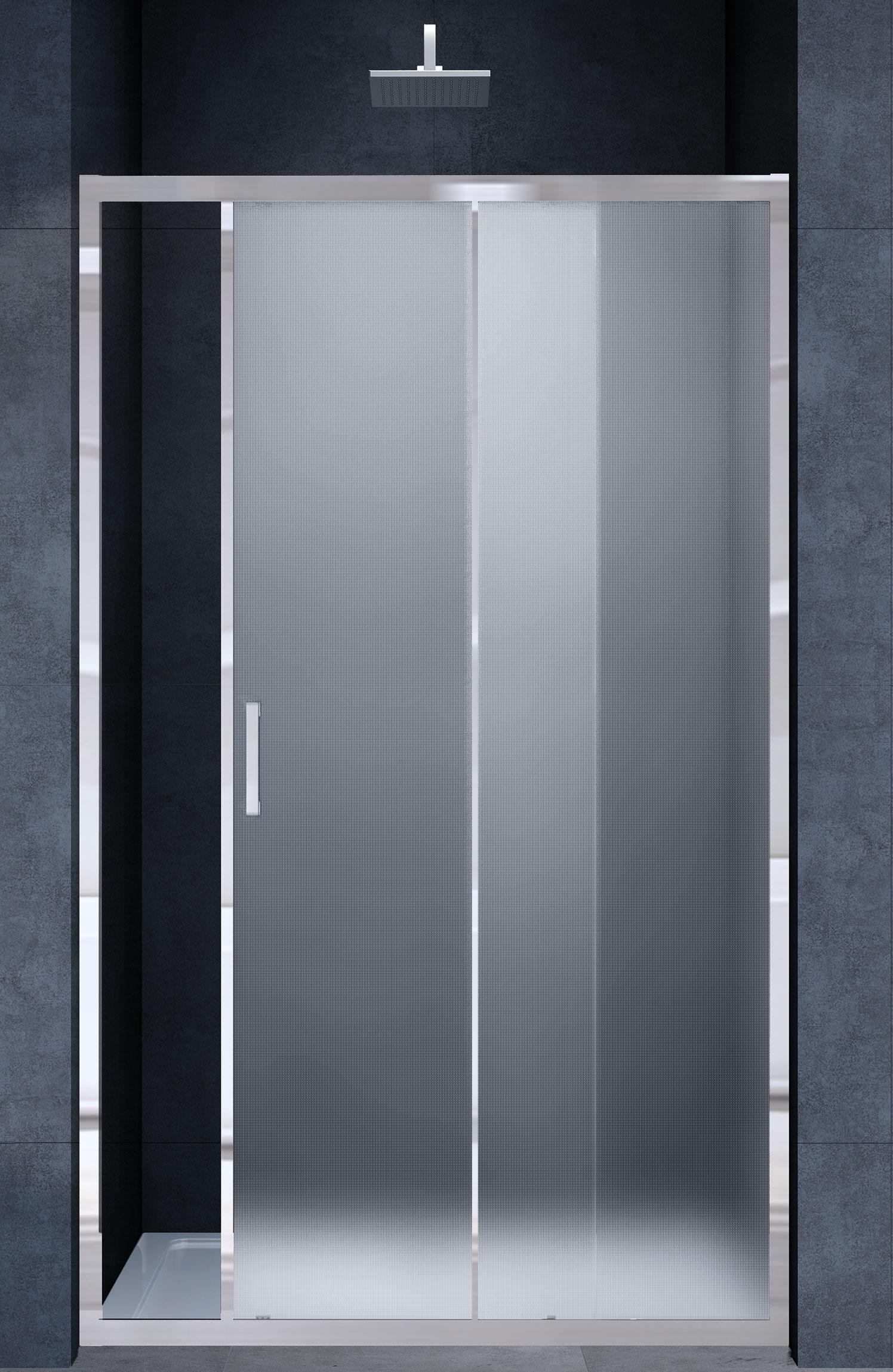 Душевая дверь Vincea Alpha VDS-3AL100MT 100x190 хром, текстурная