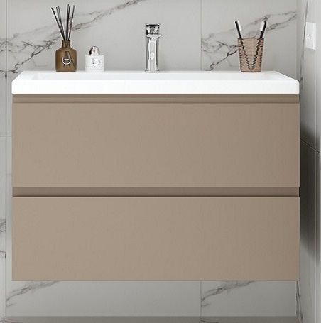 Мебель для ванной Art&Max Bianchi 90 см, капучино матовый