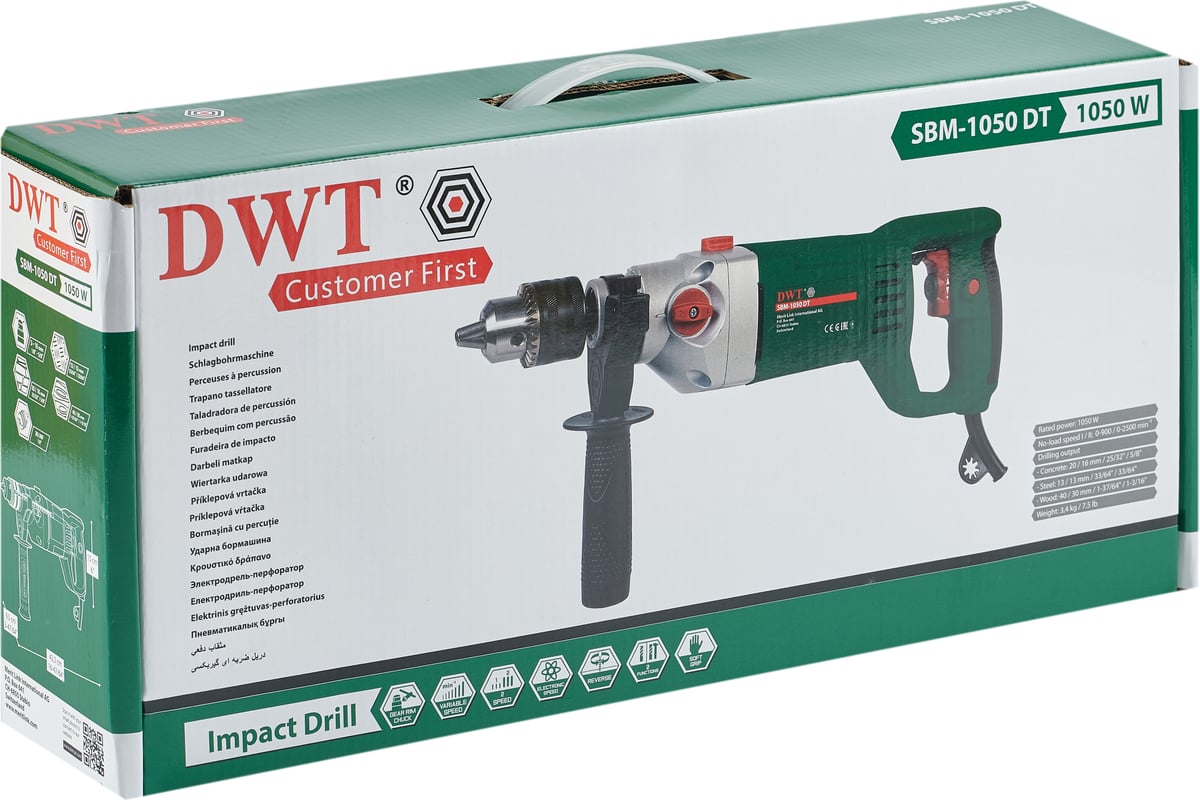 Ударная дрель DWT SBM-1050 DT 5.1.24