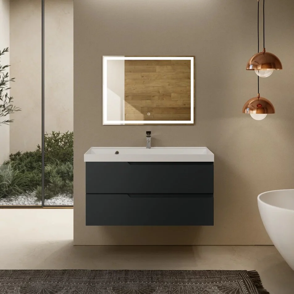 Тумба с раковиной AQUAme S3 100 см