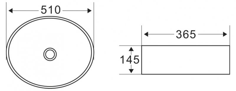 Раковина BelBagno BB1049 51 см