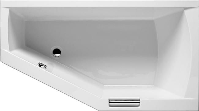 Акриловая ванна Riho Geta Plug & Play 170x90 L с монолитной панелью