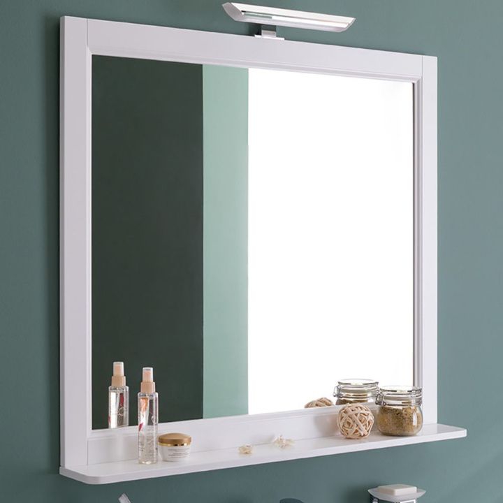 Зеркало Aquanet Бостон М 100 см белый матовый 00209674