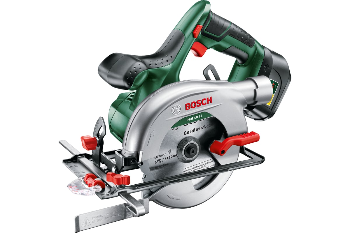 Аккумуляторная циркулярная пила Bosch PKS 18 LI 0.603.3B1.302