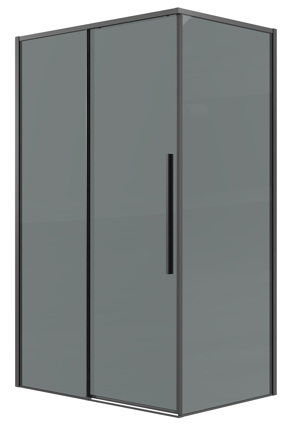 Душевой уголок Grossman Galaxy 120.K33.01.1490.42.10 140x90 тонированный, графит сатин