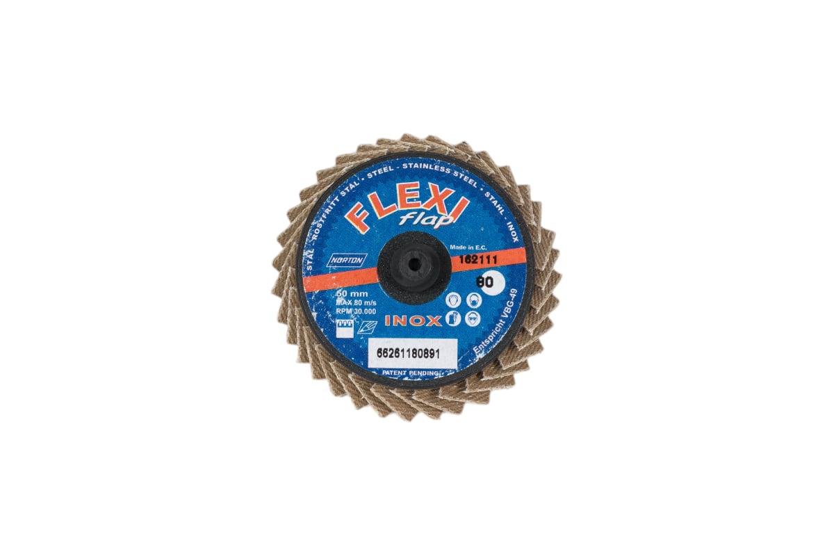 Лепестковый диск Norzon Mini FLEXIFLAP с креплением TR, d50 мм, Р80 NORTON 66261180891