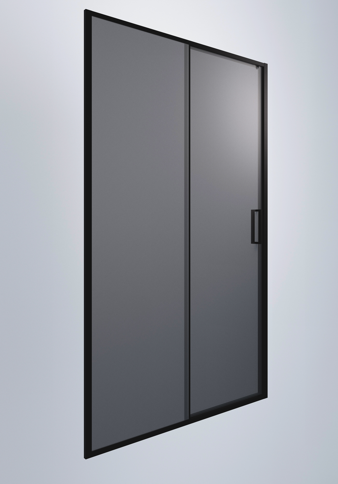 Душевая дверь Timo TD-150/03GR-6 150x195 графит, черный