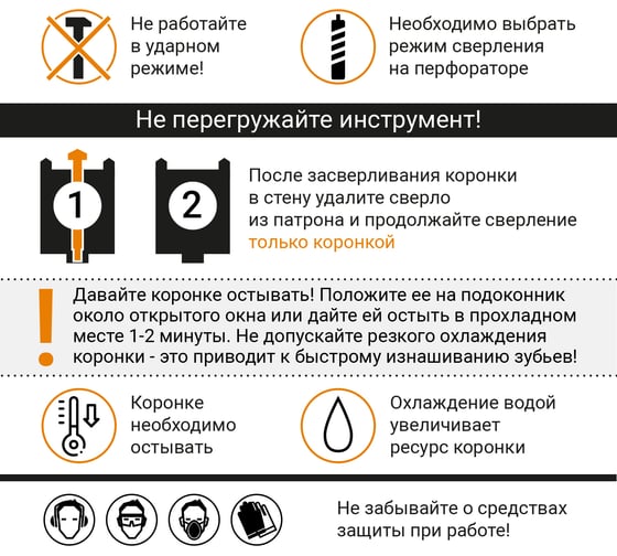 Коронка алмазная по бетону 82 мм Long-Life RAGE by VIRA 559528