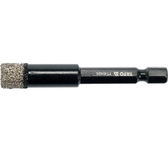 Коронка алмазная по плитке 10 мм, HEX Yato YT-60403