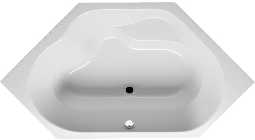 Акриловая ванна Riho Winnipeg Plug&Play 145x145 см с монолитной панелью