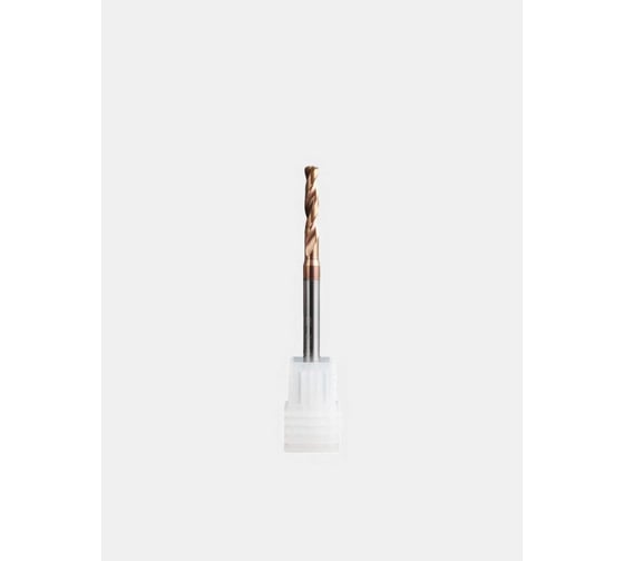 Сверло твердосплавное ц/х РОСИНСТРУМЕНТ 3.3x4х20x62 3D без подачи СОЖ TiSiN 333042062