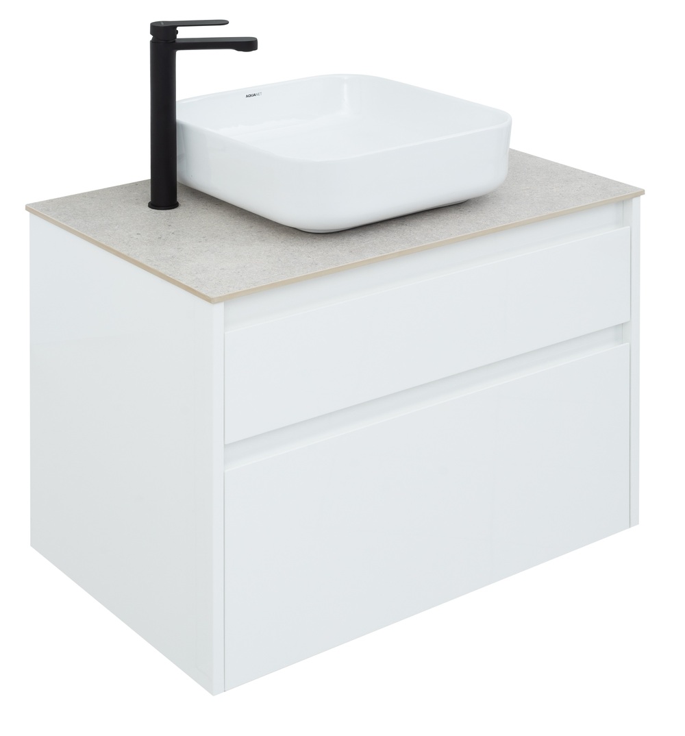 Тумба со столешницей Aquanet Nova Lite 75 см, 2 ящика