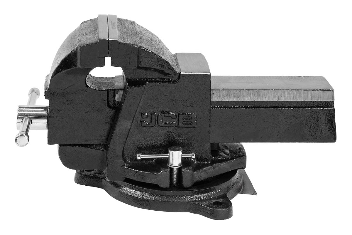 Тиски стальные поворотные с наковальней JCB 5"-125мм JCB-6540305(58990)