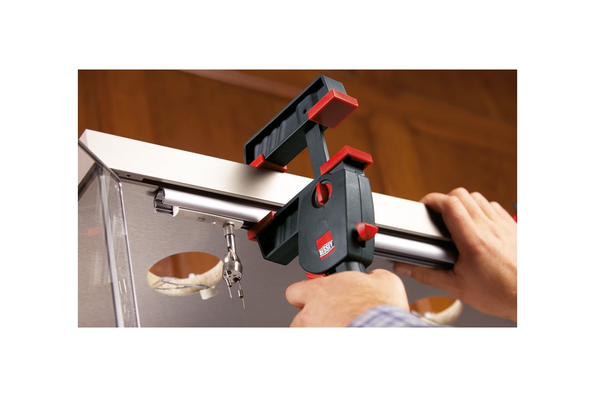 Струбцина для работы одной рукой BESSEY DuoKlamp 300/85, усилие 1.2 кН BE-DUO30-8