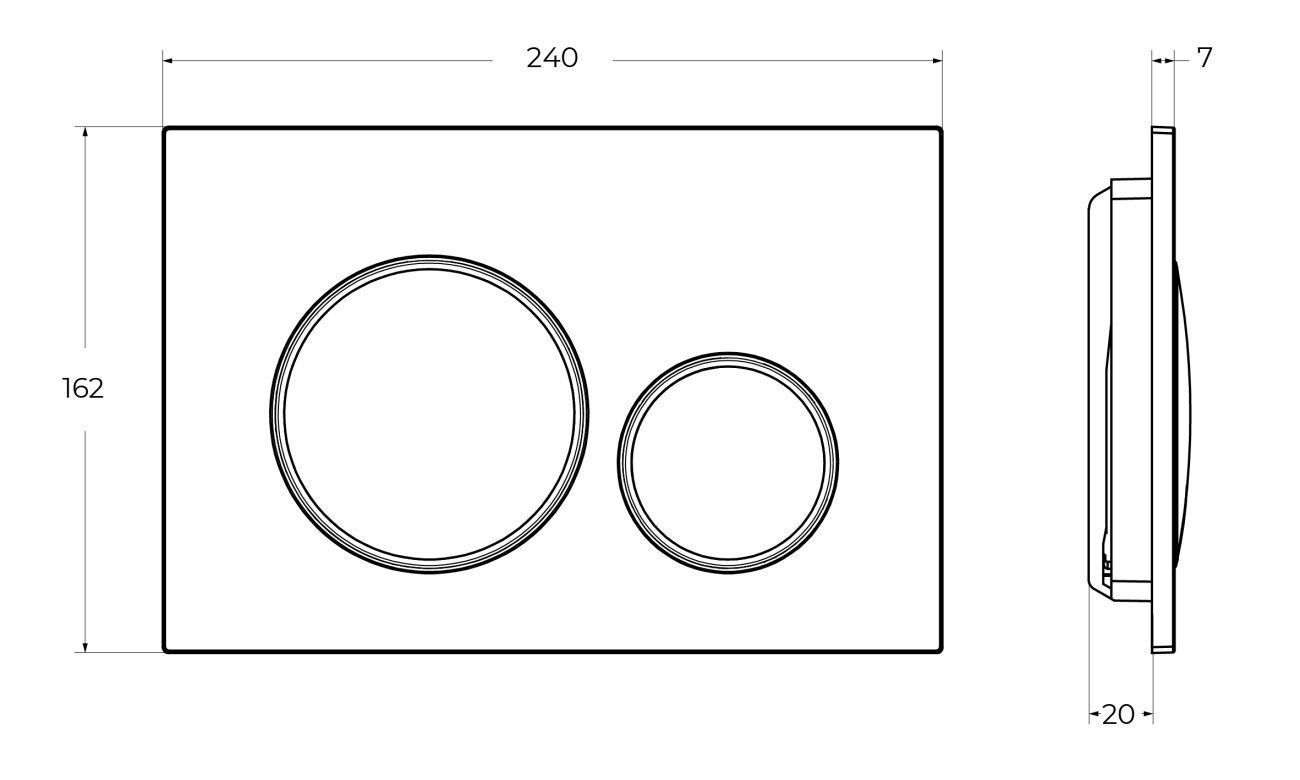 Кнопка смыва BelBagno BB-17C-BL белый глянец Кнопка смыва BelBagno BB-17C-BL белый глянец