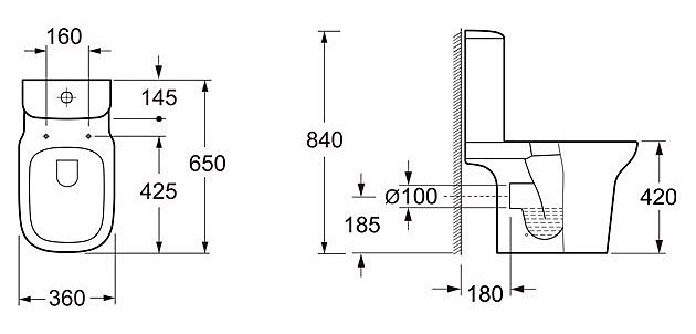 Чаша для унитаза BelBagno Torino BB10134CP