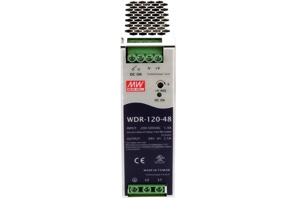 Источник питания Mean Well AC/DC WDR-120-48 Т00297183