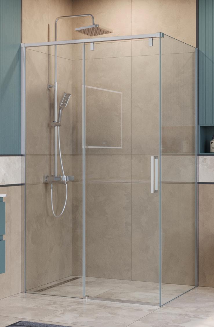 Душевой уголок BelBagno SOFT_CLOSE-1-AH-1-110/100-C-Cr 110x100 прозрачный, хром Душевой уголок BelBagno SOFT_CLOSE-1-AH-1-110/100-C-Cr 110x100 прозрачный, хром