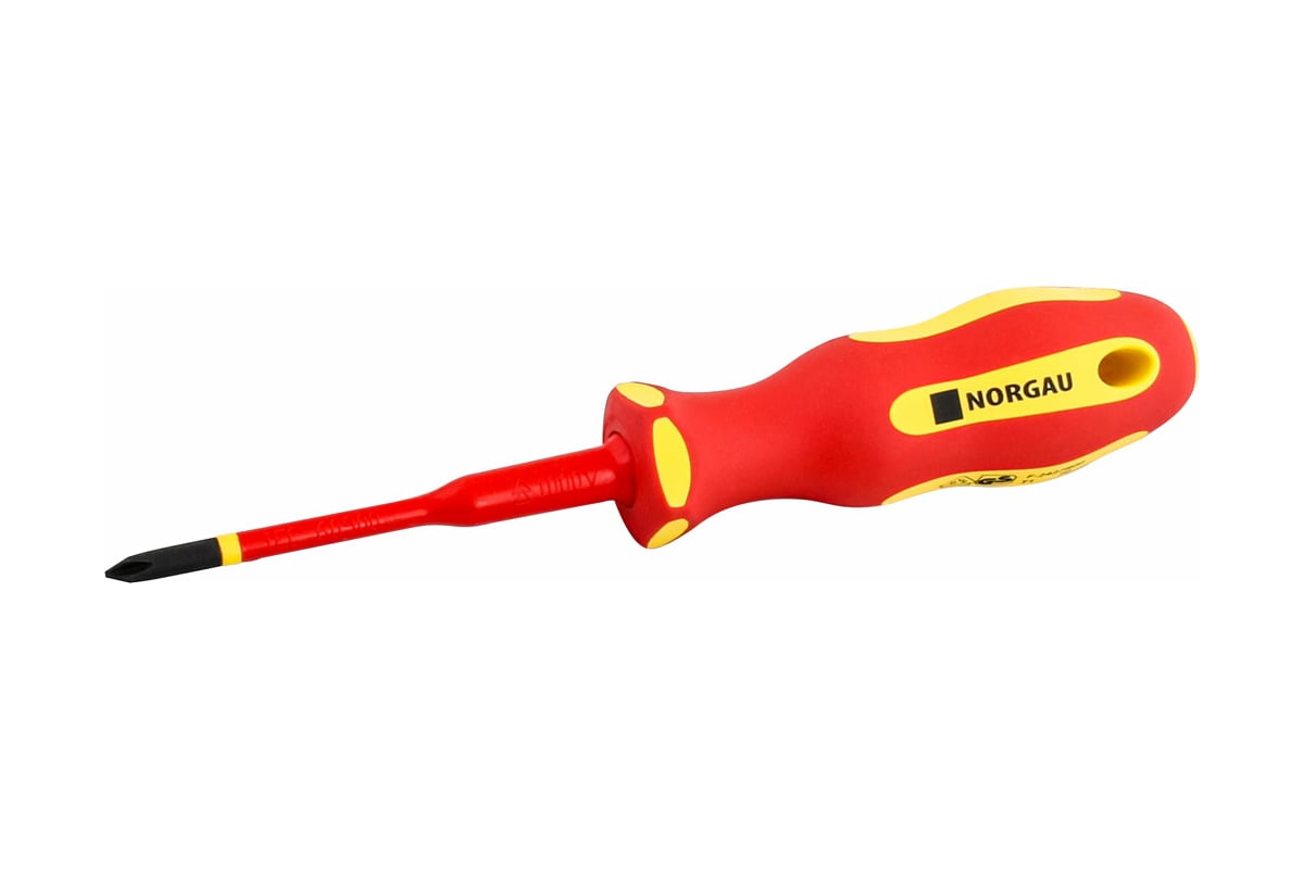 Диэлектрическая крестовая отвертка с тонким жалом Norgau PH1x80 мм, тип N172- PH1x80 067074110