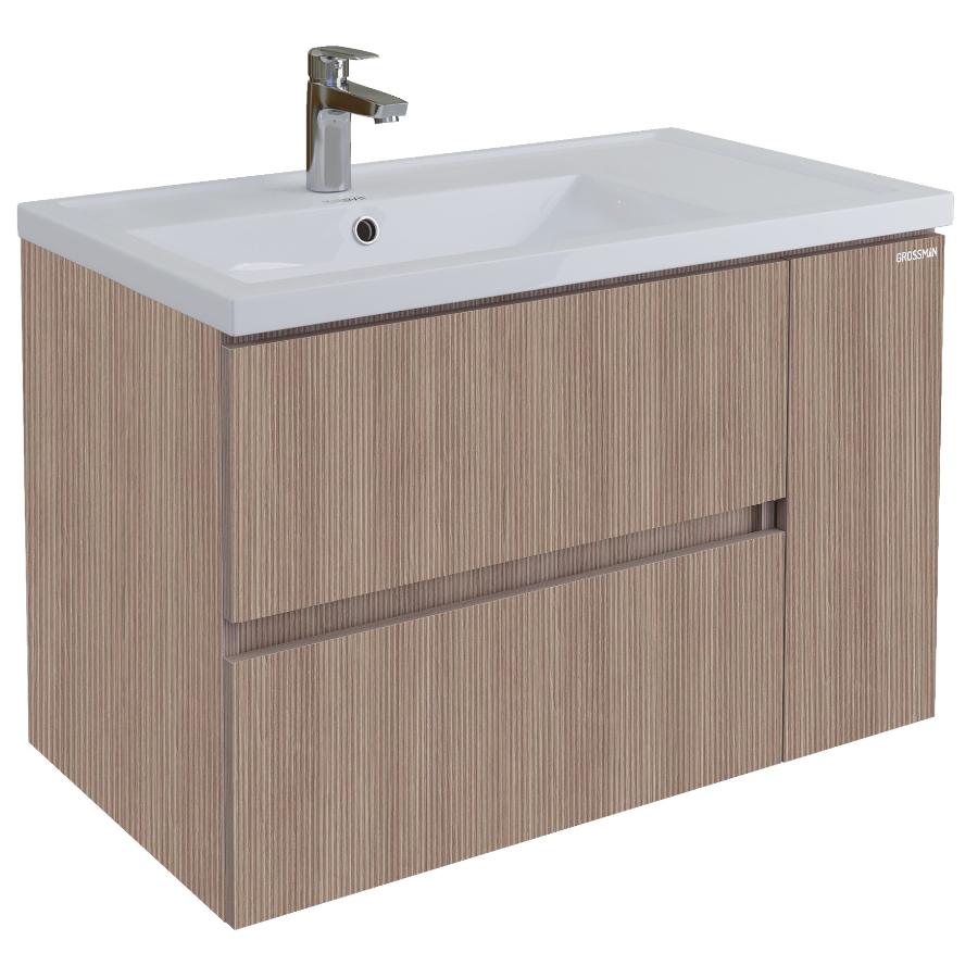 Тумба с раковиной Grossman Юнит 80 см