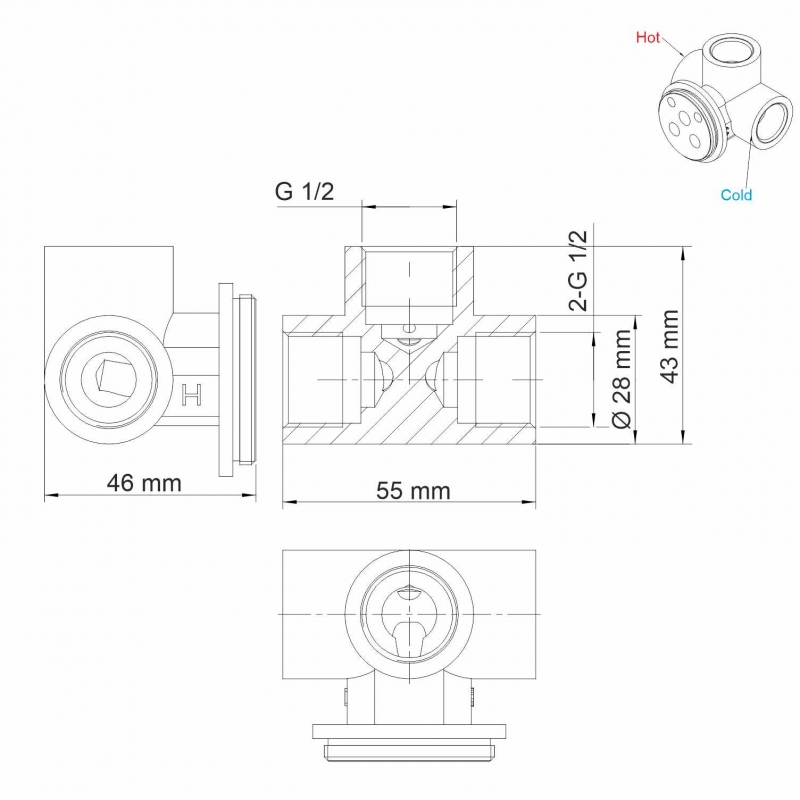 Смеситель для душа WasserKRAFT Wern 4251 никель