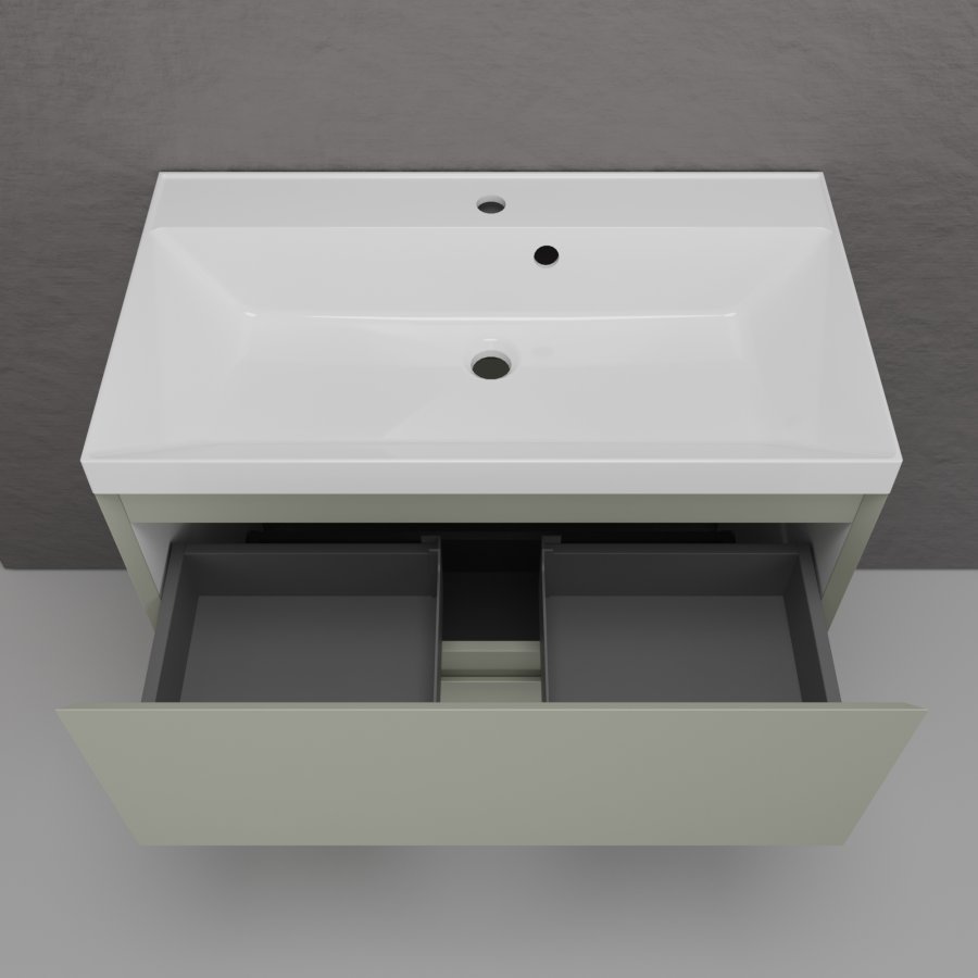 Тумба с раковиной Style Line Манхэттен 80 см напольная