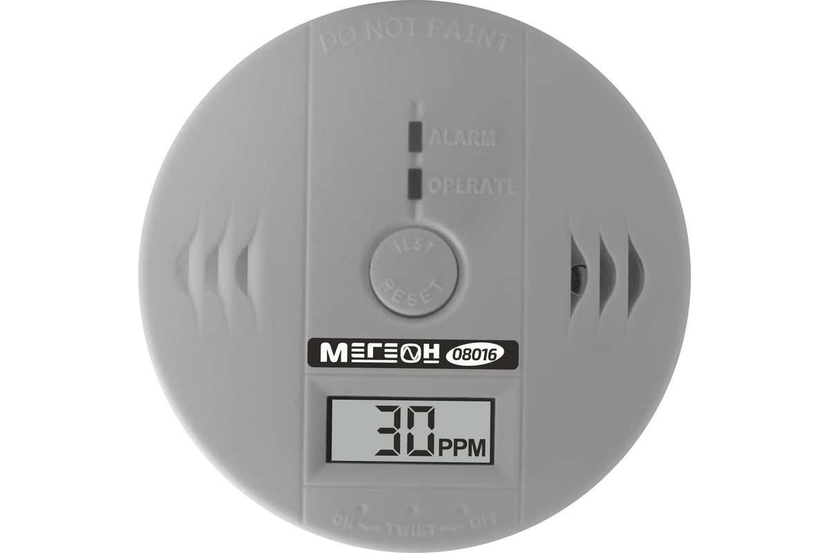 Детектор утечки угарного газа Мегеон 08016 к0000034503