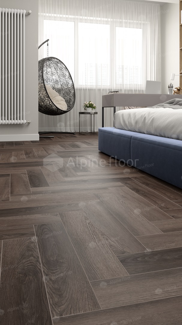 SPC ламинат Alpine Floor Parquet Light Фафнир 600x125x4 мм, ECO 13-16A