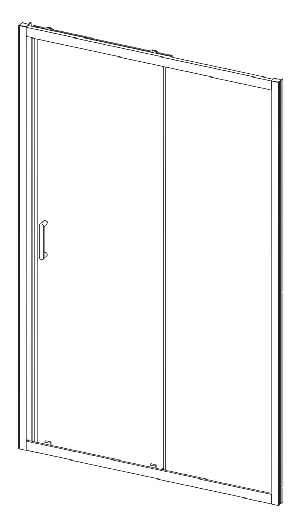 Душевая дверь Vincea Alpha VDS-3AL110MT 110x190 хром, текстурная