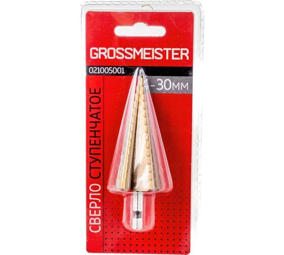 Сверло ступенчатое 4-30 мм GROSSMEISTER 021005001