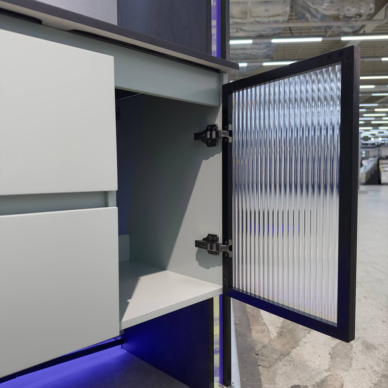 Тумба с раковиной Orans BC-2055-1200L-2GC 120 см серо-зеленый
