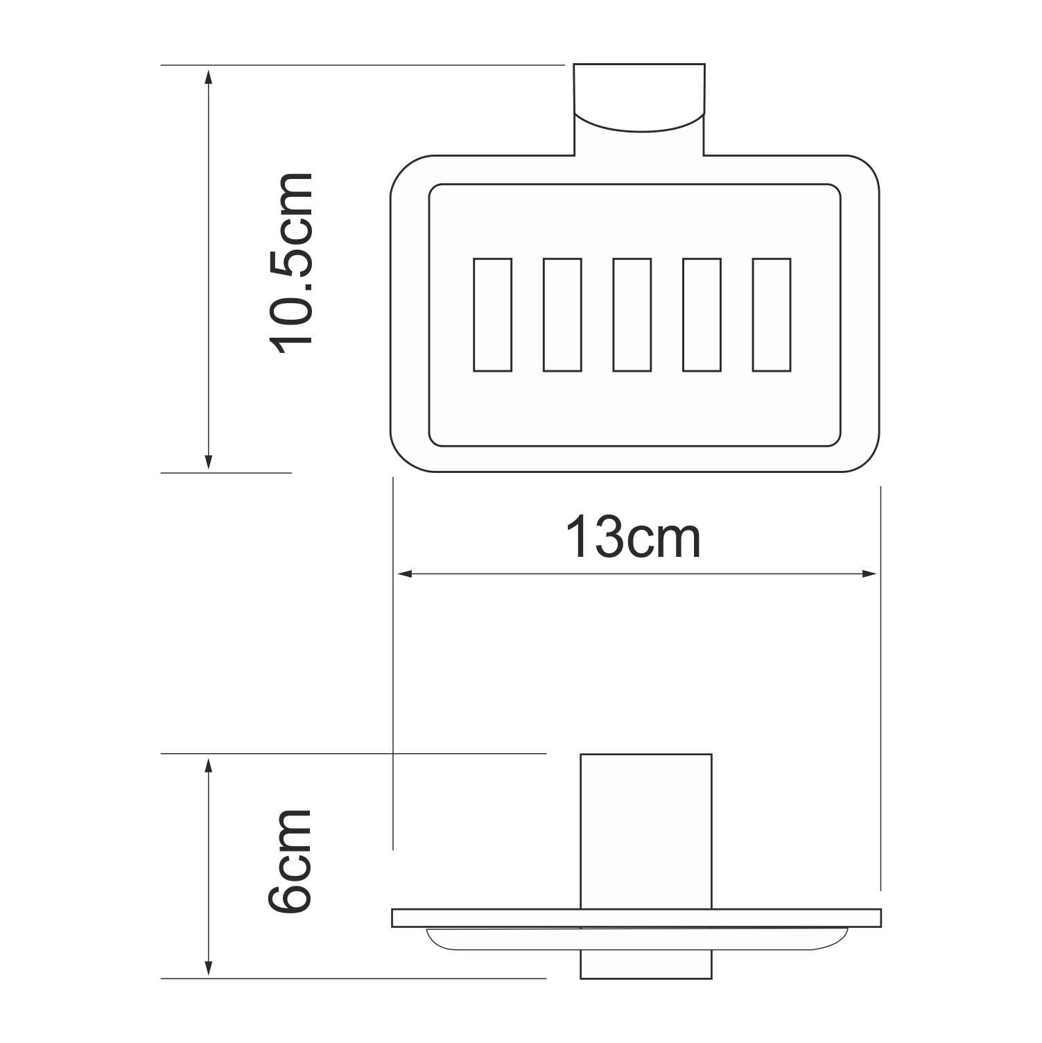 Мыльница WasserKRAFT Leine K-5069WHITE белый