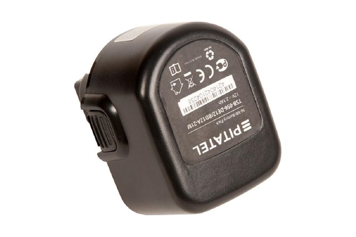 Аккумуляторная батарея ZeepDeep tsb-056-de12/bd12a-21m (p/n: dc9071, de9037, de9071, de9074, de9075, dw9071, dw9072, de9501, dwcb12, a9252), ni-mh 12v 2.1ah 860702