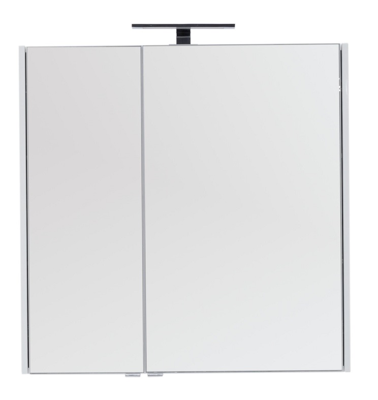 Зеркальный шкаф Aquanet Августа 90 см белый