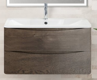 Тумба с раковиной BelBagno Acqua 100 см Robere Nature Grigio