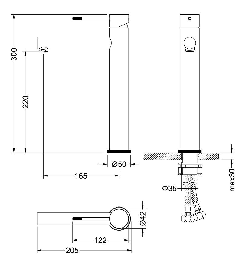 Смеситель для раковины Timo Saona 2311/00F хром