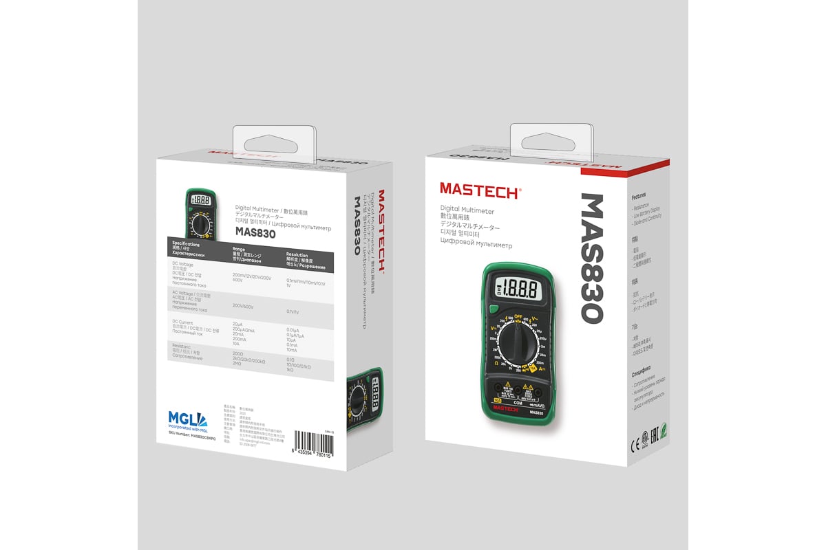 Мультиметр Mastech MAS830