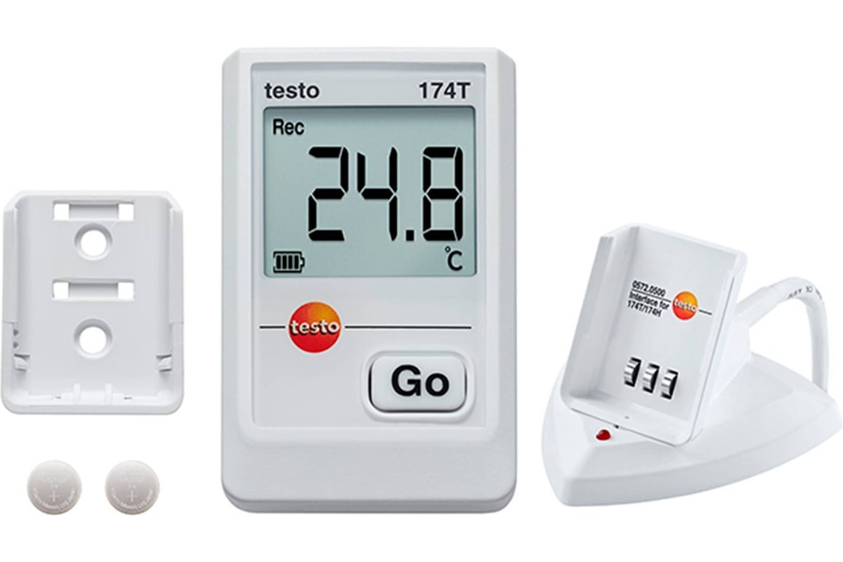 Логгер данных температуры Testo 174 T с USB-интерфейсом, комплект 0572 0561