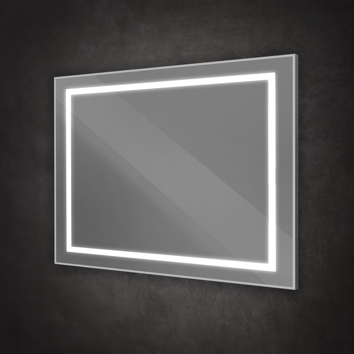 Зеркало BelBagno SPC-KRAFT-1000-800-SENS-AL 100x80 см сенсорный выключатель, сатин