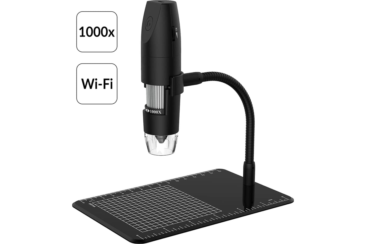 Цифровой беспроводной микроскоп iCartool WIFI/USB, 2Мп, 1000X, 1920x1080 IC-V316