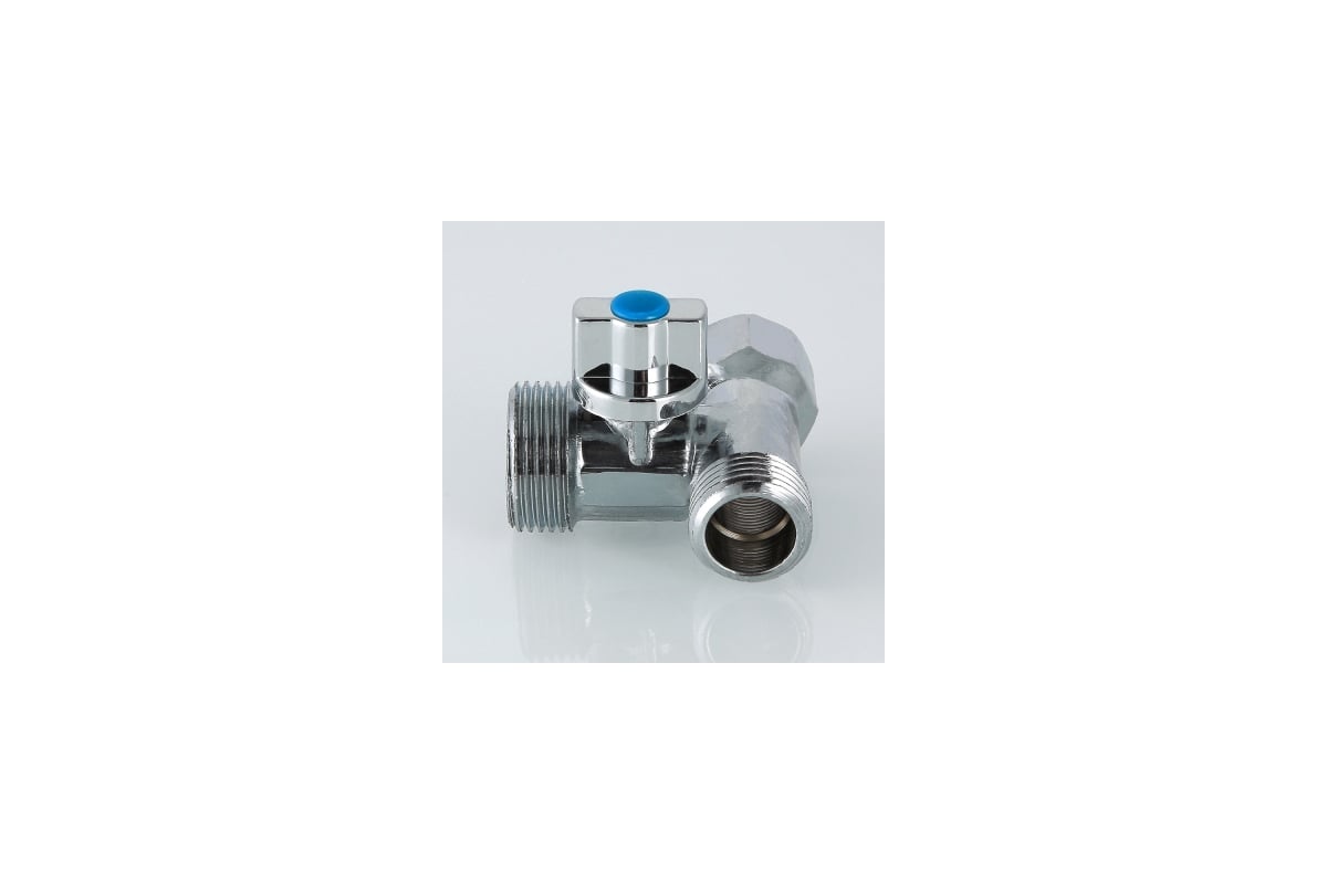 Шаровой кран для подключения сантехнических приборов 1/2х3/4х1/2 Valtec VT.256.N.04